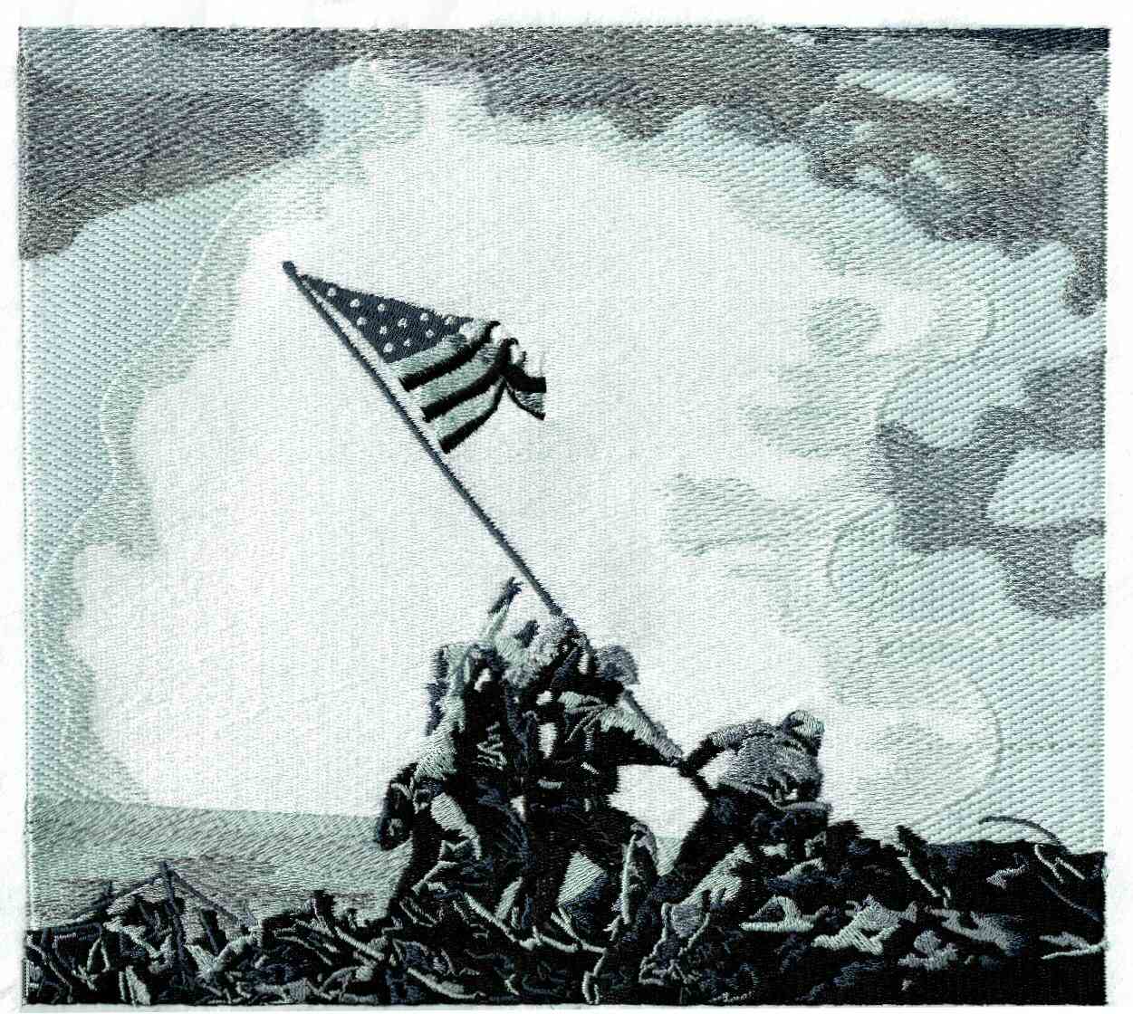 Iwo Jima flag design