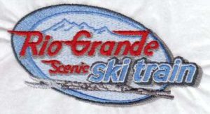 Rio Grande Ski Train embroidery design